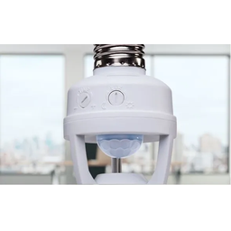 Sensor Presença Para Iluminação Intelbras Esp 360s Lâmpada Bocal E27 Branco - 4