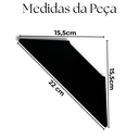 Ver imagem 5 de 8 Suportes Trapézio de Parede Mão Francesa para Prateleira Aço Reforçado Moderno Preto