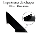 Ver imagem 6 de 8 Suportes Trapézio de Parede Mão Francesa para Prateleira Aço Reforçado Moderno Preto