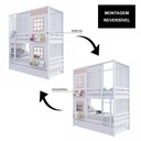 Ver imagem 2 de Treliche Casinha 2 Janelas Cortina Madeira Branco-rosa