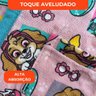 Roupão Aveludado Lepper Estampado Personagens Infantil Patrulha Canina Menina M - 4