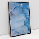 Ver imagem 1 de Quadro Decorativo em Canvas Abstrato Azul Diamante TaColado Moldura Flutuante 4,5cm Madeira 90 x 60c