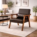 Ver imagem 4 de Kit Poltrona Aurora Corino C/ Almofada Decorativa:marrom