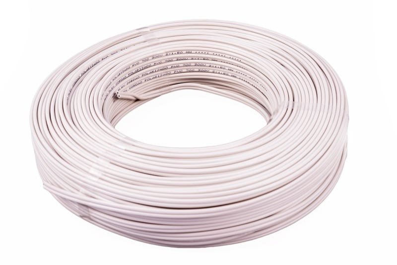 CABO FLEXIVEL PARALELO TURBOFIL 2x1,5MM 750V 100 MTS BRANCO