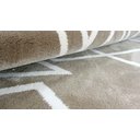 Ver imagem 2 de Tapete Mist Brown Geométrico Marrom com Branco para Sala e Quarto 100x150cm