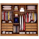 Ver imagem 3 de Guarda Roupa Casal Linea 6 Portas 6 Gavetas Cinamomo Fendi - Novo Horizonte
