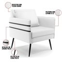 Ver imagem 4 de Kit 01 Namoradeira e 01 Poltrona Corino Branco