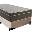 Ver imagem 2 de Cama Box Suede Solteiro + Colchão Sereneprime Molas Ensacadas 88x188x65 Bege