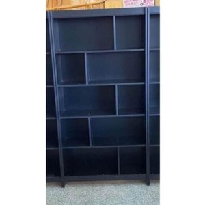 Estante Meia Colméia Multiuso Preto 185X92X32Cm - Deep