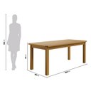 Ver imagem 5 de Conjunto Mesa de Madeira Nogueira 200x88 + 8 Cadeiras Estofadas Sfa