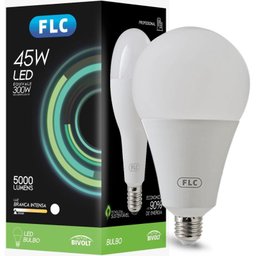 Lâmpada de Led FLC Alto Fator 45w 6500k Bivolt Bulbo E27 - 1 Lâmpada de Led FLC Alto Fator 45w 6500k Bivolt Bulbo E27 - 1