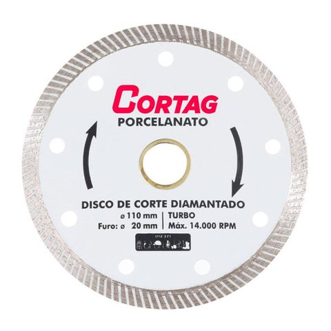 Disco Diamantado para Porcelanato 110 Mm Cortag