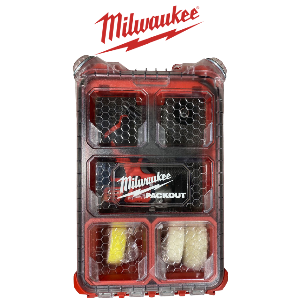 Kit Mini Politriz 2438-20 + Packout + Organizador de Eva Milwaukee - 2