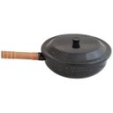 Ver imagem 2 de Fritadeira Panela Esmaltada Com Tampa E Cesto 2,7 litros Frituras