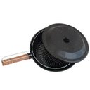 Ver imagem 1 de Fritadeira Panela Esmaltada Com Tampa E Cesto 2,7 litros Frituras