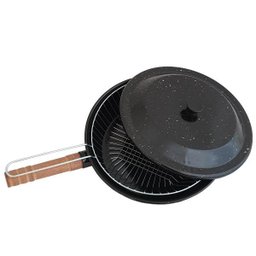 Fritadeira Panela Esmaltada Com Tampa E Cesto 2,7 litros Frituras - 1