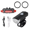 Kit Bike Farol Frontal + Traseiro Ultra Led Usb Recarregável - 1