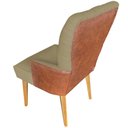 Ver imagem 3 de Cadeira de Jantar Madri Courissimo Nozes com Suede Bege Rosado - Dominic Decor