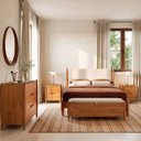 Ver imagem 1 de Conjunto Cama Queen com Mesas de Cabeceira, Cômoda 3 Gavetas e Baú Baru CabeCasa MadeiraOriginals