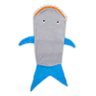 Manta Saco de Dormir Bouton Infantil Microfibra Baleia Cinza e Azul - 3
