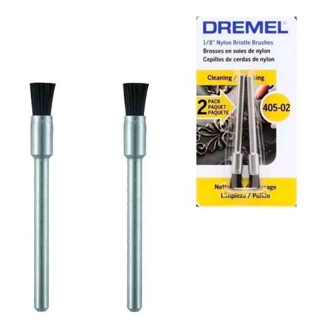 Escova de Cerda 1/8 Pol. Micro Retífica 2un 405-02 Dremel