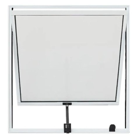 Maxim-ar de Alumínio 1°seção Abertura de 45° Vidro Mini Boreal 0,80 X 0,80 Cor Branco Econ