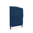 Ver imagem 1 de Cabeceira de Cama Box Solteiro 90 Cm Dunas - Veludo Azul Marinho.
