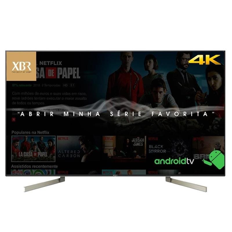 Smart TV LED 55 Polegadas Sony xbr55x905F, 4K Hdr, Android, Wi-Fi, 3 USB, 4 HDMI, x-Motion - 4