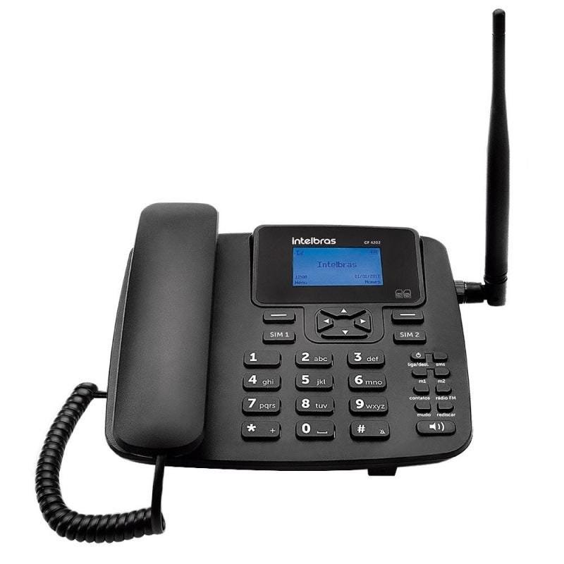 Telefone Celular Fixo Intelbras Cfa4212, Dual Chip, Identificador de Chamadas, Viva Voz - Preto - 2