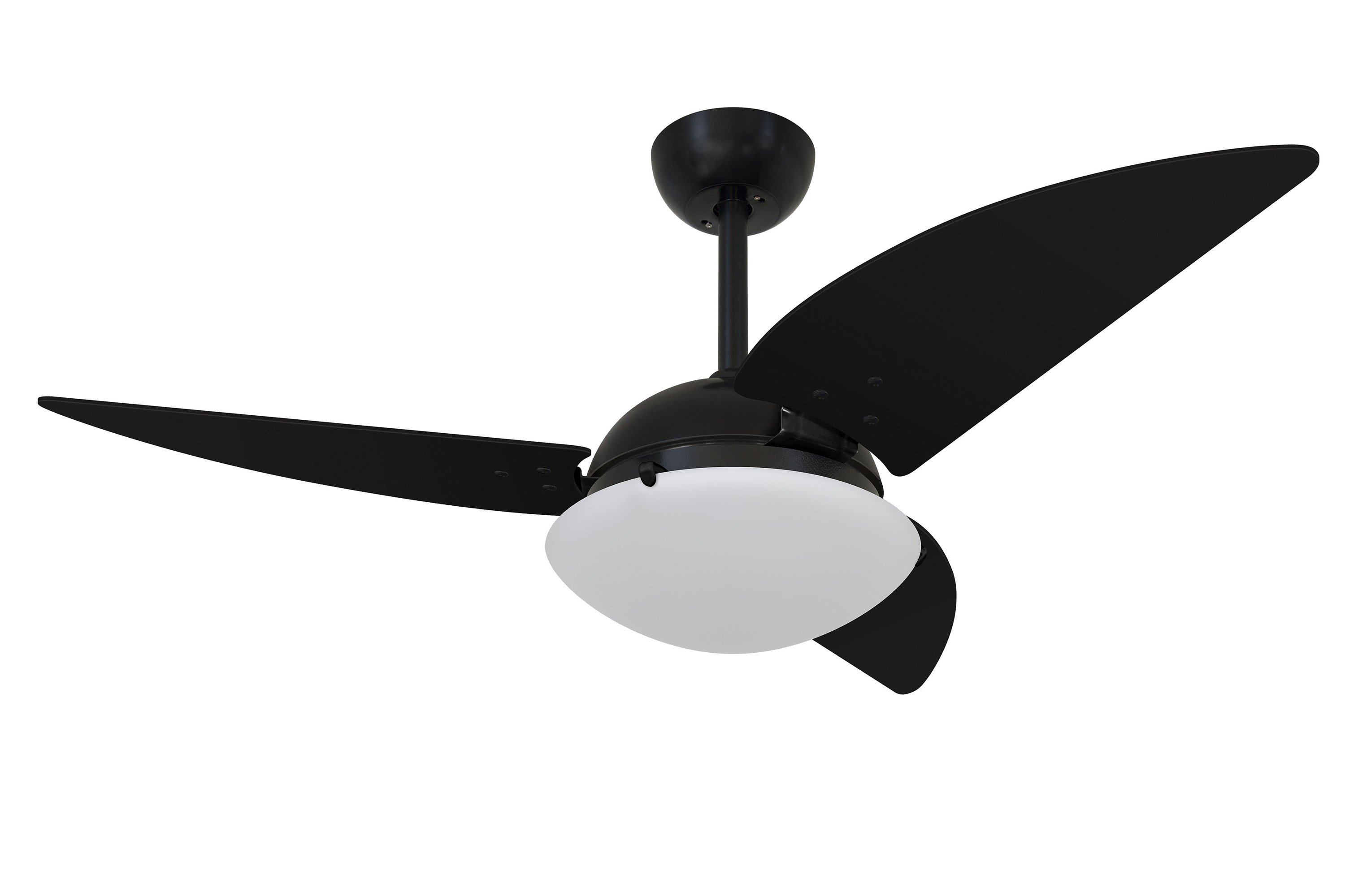 Ventilador de Teto Volare Preto Fosco Class Nero 3 Pás 220V