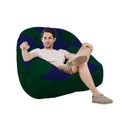 Ver imagem 2 de Poltrona Paloma Escritório Sala Pé Plástico Suede Verde e Suede Azul Marinho - Dominic Decor