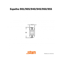 Fechadura Porta de Correr Stam Externa 901 Inox Escovado - 4