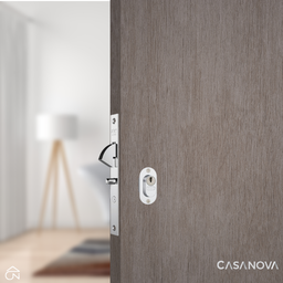 Fechadura Porta de Correr Stam Externa 901 Inox Escovado - 2