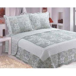 Colcha De Casal Cama Box Macio Sultan Dupla Face  - LUCCA - 1