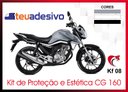 Ver imagem 2 de Kit Adesivo Faixa Protetor Cg Titan 160 Cinza Ano 2018 a 2021 Cobra Motoparts