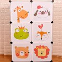 Ver imagem 4 de GUARDA ROUPA INFANTIL ARMARIO MODULAR 6 PORTAS MULTIUSO ORGANIZADOR BEBE BRINQUEDOS SAPATOS ESTANTE