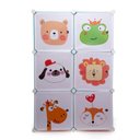 Ver imagem 5 de GUARDA ROUPA INFANTIL ARMARIO MODULAR 6 PORTAS MULTIUSO ORGANIZADOR BEBE BRINQUEDOS SAPATOS ESTANTE