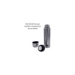 Garrafa Térmica Inox 500ml Para Água Café Chá Com Click Top - 3