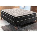 Ver imagem 3 de Cama Box Conjugado Solteiro: Colchão Molas Extrapedic Sublime Life Pillow Black (88x188x48)