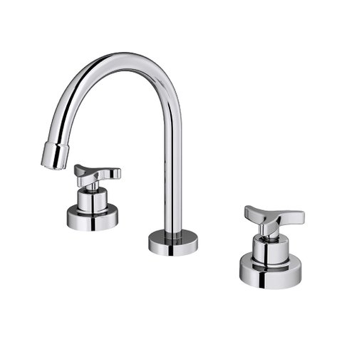 Torneira Misturador Docol Nova Trio 1257706 de Bancada Cromada