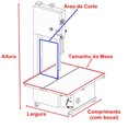 Ver imagem 2 de Serra Fita Junior Ii 1,90m Tropikal Mesa Móvel Motor 1/2cv Bivolt Tk500