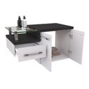 Ver imagem 3 de Conjunto Balcão C-cuba Aria 41 e Espelheira Legno 830 Branco Chess C-nogal Branco Chess C-preto Ô