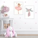 Ver imagem 1 de Kit 2 Quadros Quarto de Menina Sapatilha Balé 45x34cm - com Vidro:madeira Branca