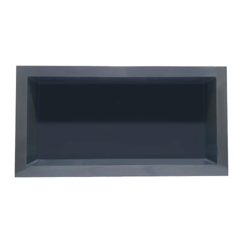 Nicho Banheiro Embutir 30x60cm Plástico Grafite - Gerplast, Opção: Grafite