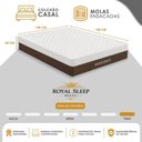 Ver mais imagens de Cama Box Casal Elegance Pillow Top Molas Ensacadas Suede Bege Royal