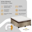 Ver imagem 6 de Cama Box Casal Elegance Pillow Top Molas Ensacadas Suede Bege Royal