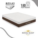 Ver imagem 2 de Cama Box Casal Elegance Pillow Top Molas Ensacadas Suede Bege Royal