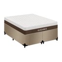Ver imagem 1 de Cama Box Casal Elegance Pillow Top Molas Ensacadas Suede Bege Royal