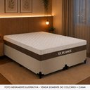 Ver imagem 7 de Cama Box Casal Elegance Pillow Top Molas Ensacadas Suede Bege Royal