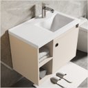 Ver imagem 4 de Conjunto Gabinete Adonis Organizador 60 Cm Banheiro Pérola